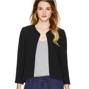 Aritzia Wilfred Exquis Crepe Open Front  Blazer Jacket Women’s Black Size 2